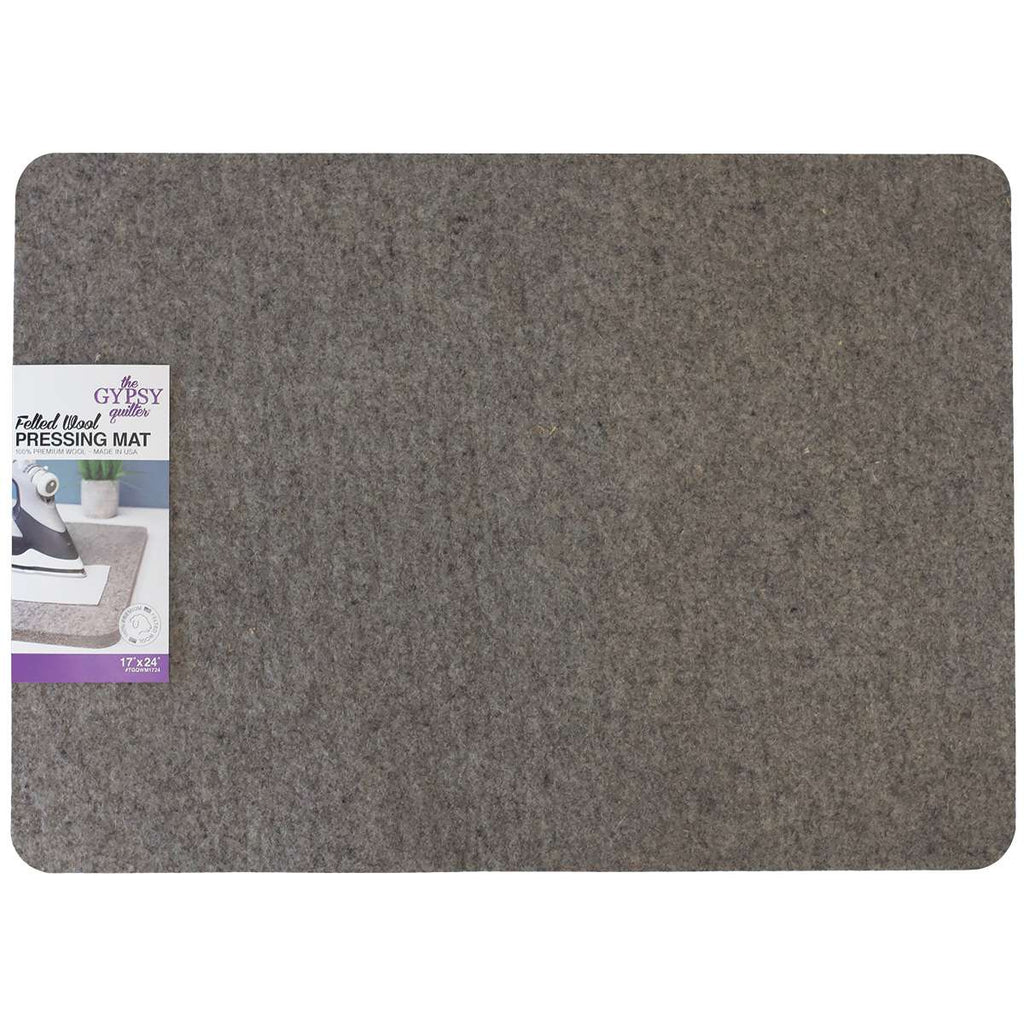  17 x 13.5 Wool Pressing Mat - Quilting Ironing Pad - Easy  Press - Great for Quilting, Ironing & Sewing.1/2 Thick Includes a Silicone  Iron Rest and Purple Thang