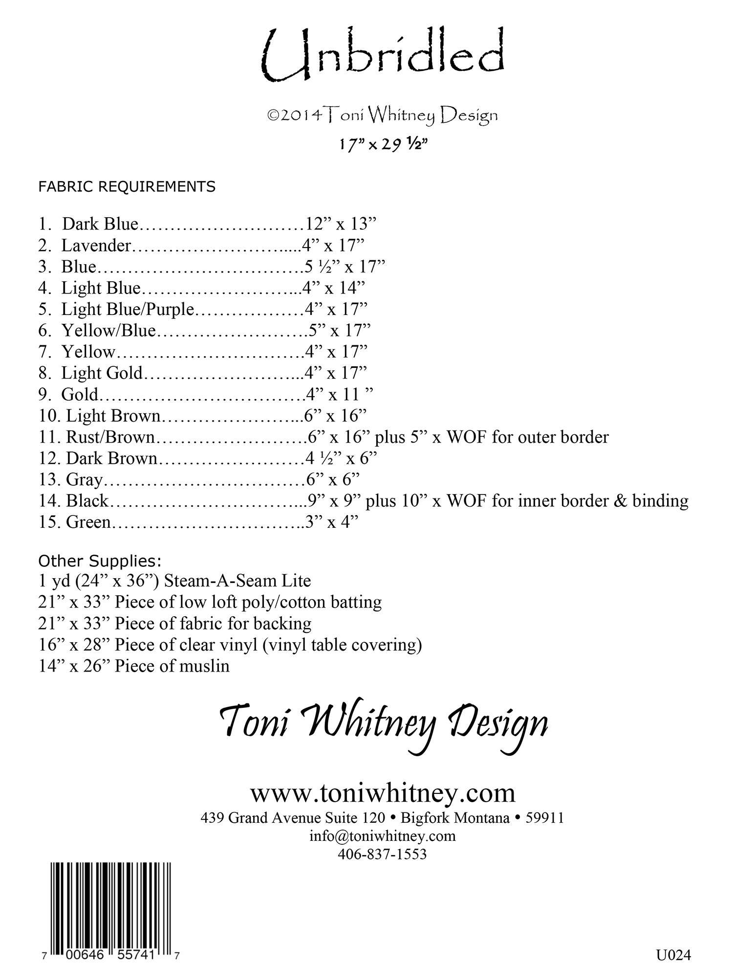 Unbridled Keepsake Quilting