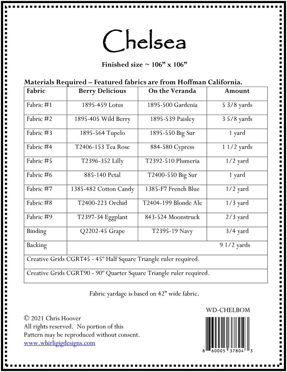 Chelsea Block of the Month Pattern Only - Pattern Only – Keepsake Quilting